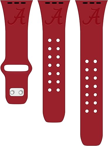 Miniatura 7 de AFFINITY BANDS Alabama - Correa deportiva de silicona grabada con marea carmesí compatible con Apple Watch