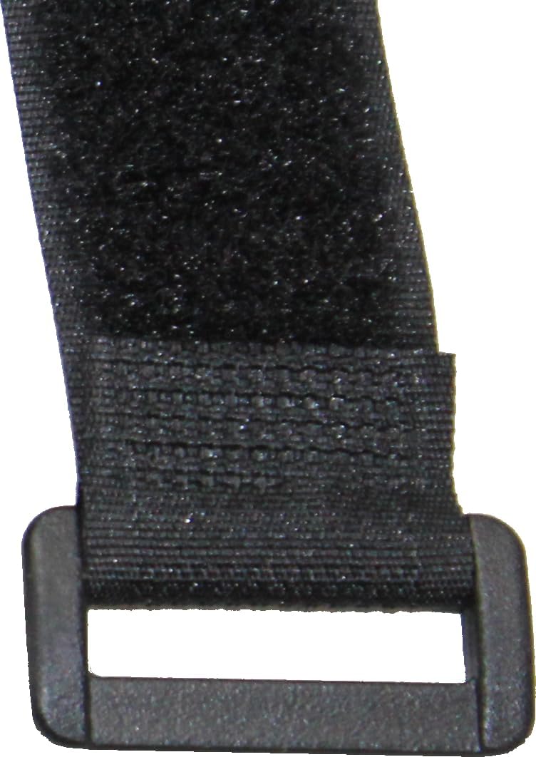 BlueDot Trading Self Adhesive Hook and Loop Cable Straps, Bundle of 20in by 1in and 8in by 3/4in, Reusable Ties for Wires, Cords, Cables, Black, by BlueDot Trading ((10) 20in + (10) 8in)