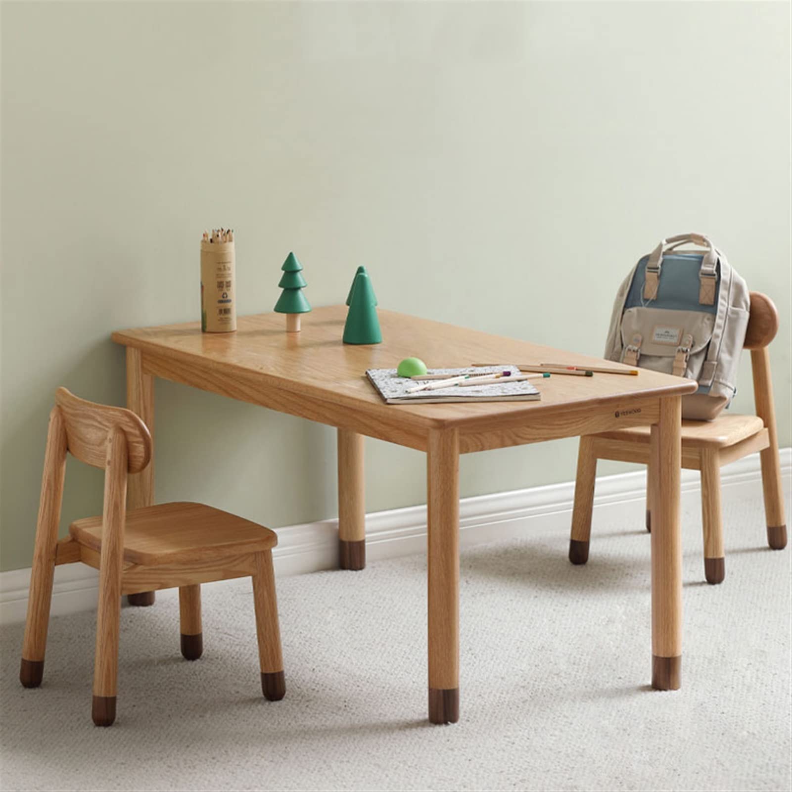 TOMYEUS Stół do nauki dla dzieci dzieci piszących ręcznie robiony dąb stół dla dzieci nauka Kerning Student Writing Toy Desk Student Student Pisanie Stół Student