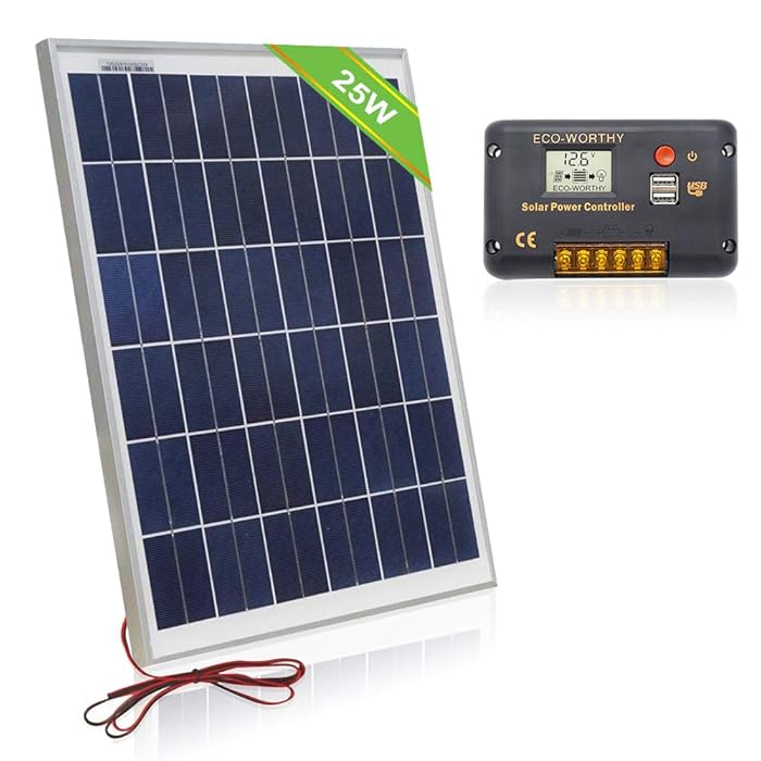 Buy ECOWORTHY 12 Volt 20W Solar Panel Charging Kit 1pc 20 Watt
