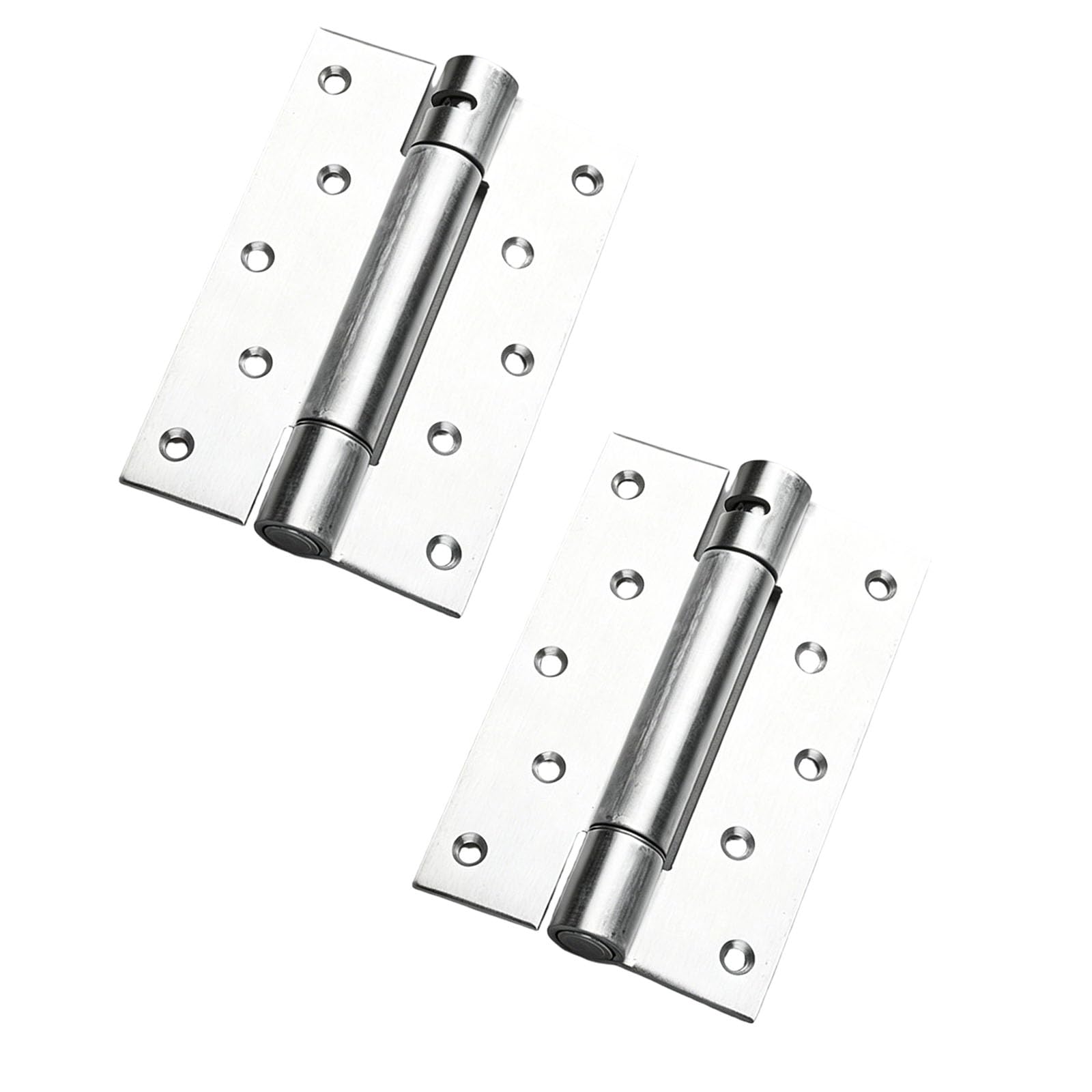 Fexxkg Silver Sturdy Bidirectional Door Hinge Built From Stainless Steel Noiseless Turning Great For Homes And Offices Easy Install Hinge