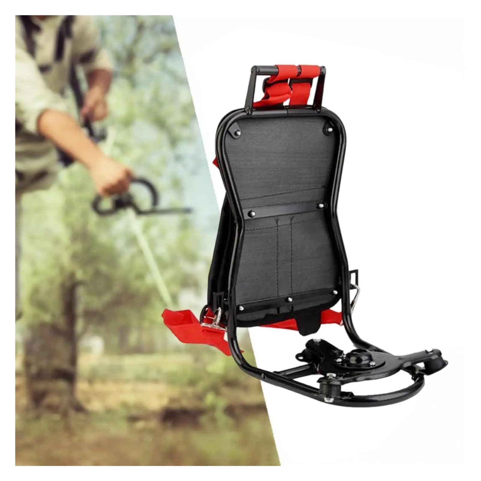1 pz Sistema Zaino decespugliatore con Base Triangolare Accessori robusti Porta decespugliatore ergonomico Uso agricolo Prato Paesaggistica