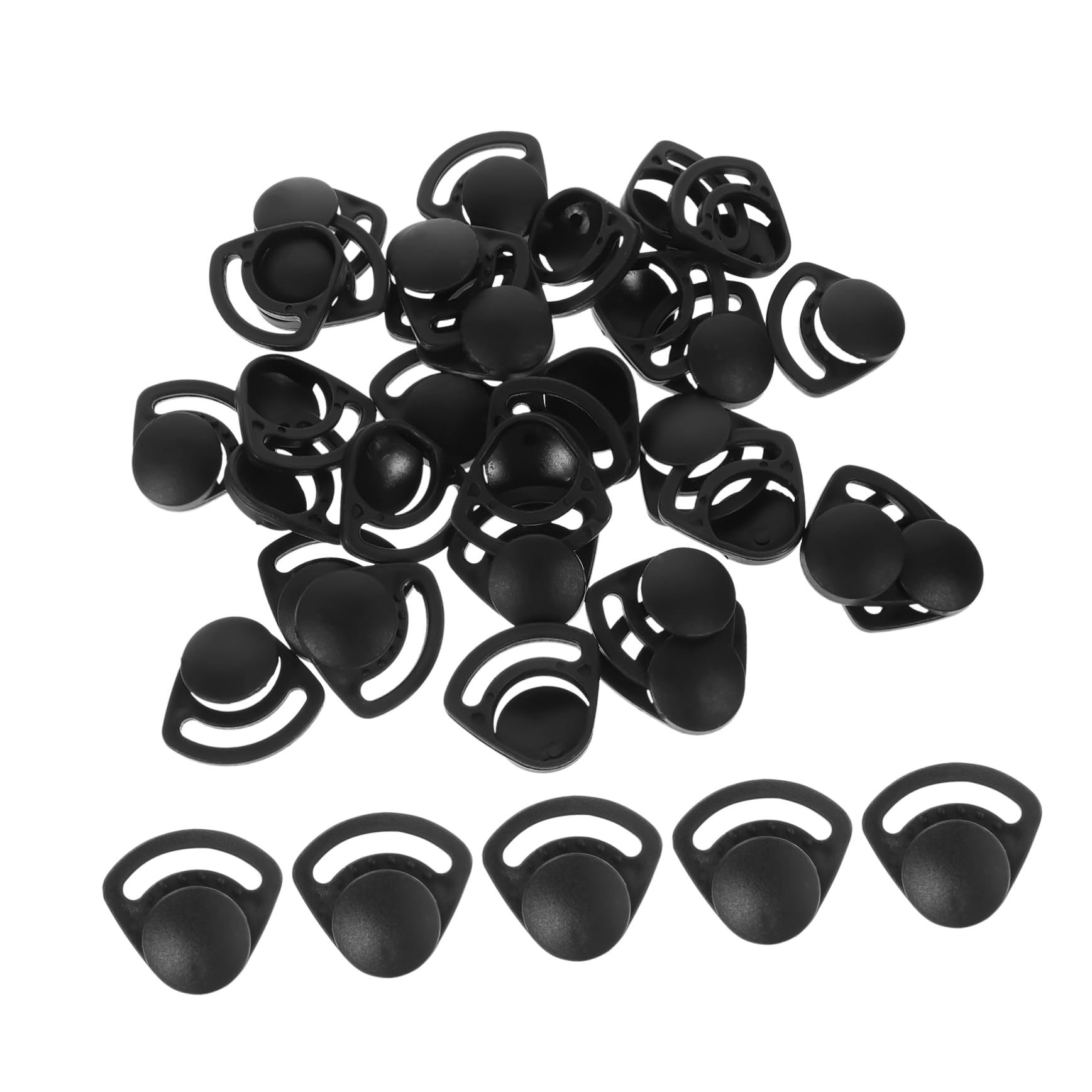SOLUSTRE 200piezas Hebillas De Correa Para Casco De Seguridad Reemplazo De Hebillas De Correa Para Casco De Motocicleta Fácil Instalación y Accesorios De Duraderos