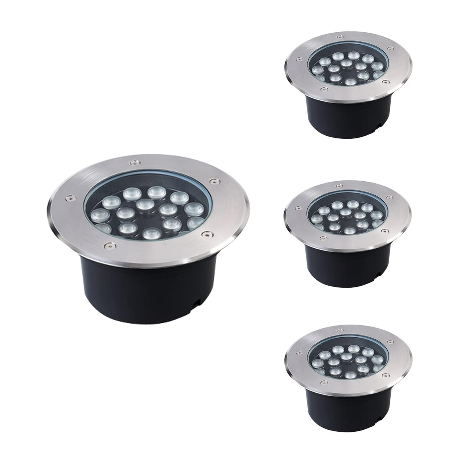 Spot encastré sous terre LED 24W vert et violet IP65 AC85-265V pour extérieur x4