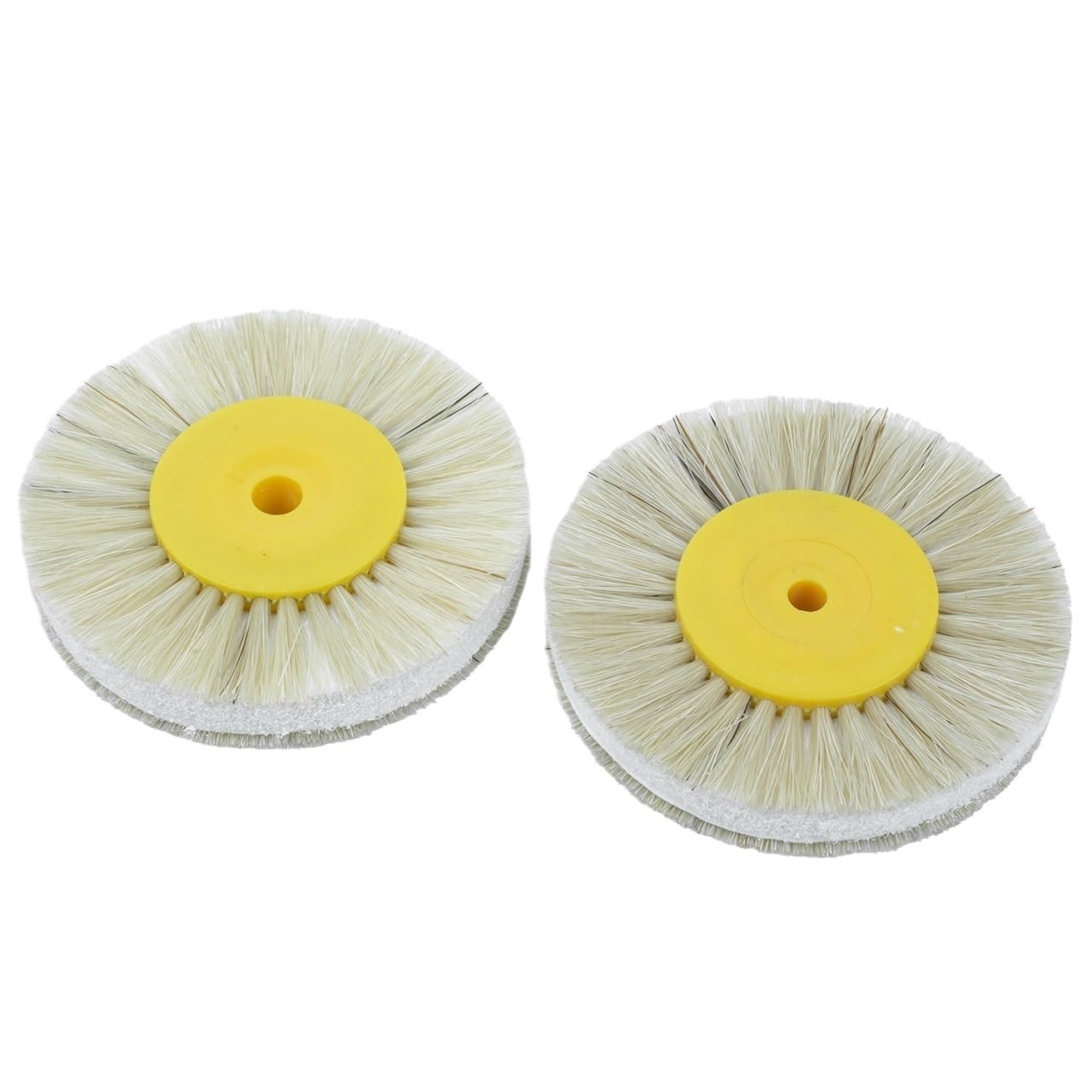 2 cepillos de pulido giratorios de plástico bIanc0 rígido con pestillo, materiales de laboratorio, diámetro 80 mm
