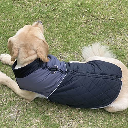 Abrigo impermeable para perros con rayas reflectantes 7