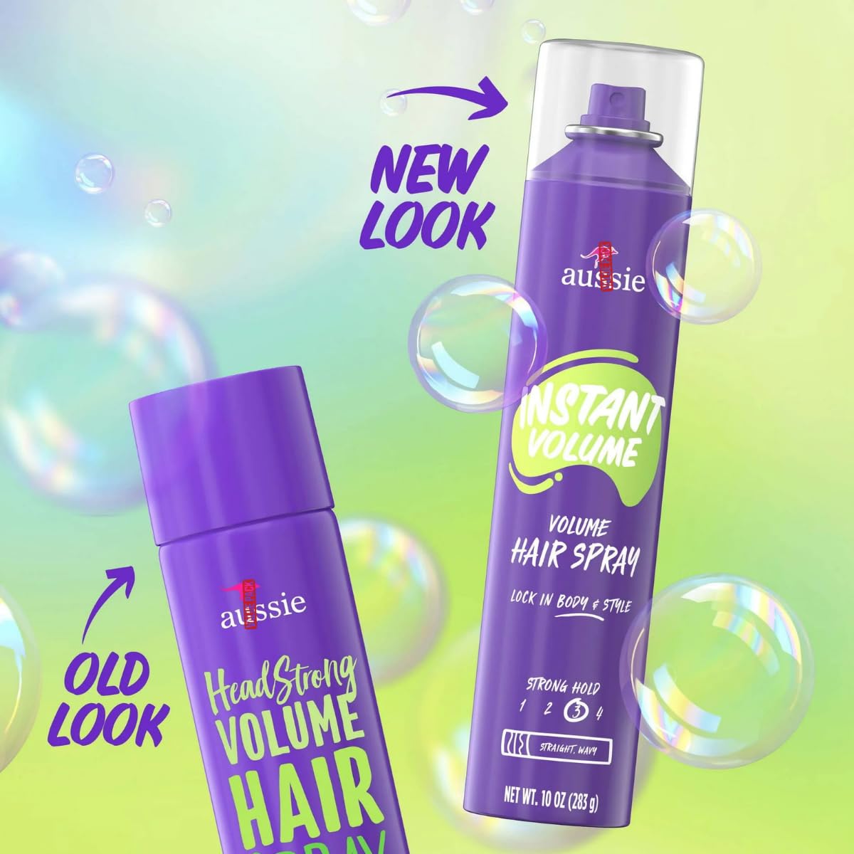 Aus~sie Instant Volume Hair Spray 10 oz – Lightweight Flexible Hold Hairspray for Wavy & Straight Hair – Long Lasting Lift, Frizz Control, Humidity Resistant, Unisex Styling Spray