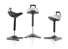 Standing Desk Balance Wobble Stools, Height Adjustable 25-35 Inch for Office and Classroom, Anti-Fatigue Standing Chairs, Ergonomic Stools with Anti-Slip Flat Bottom, Black