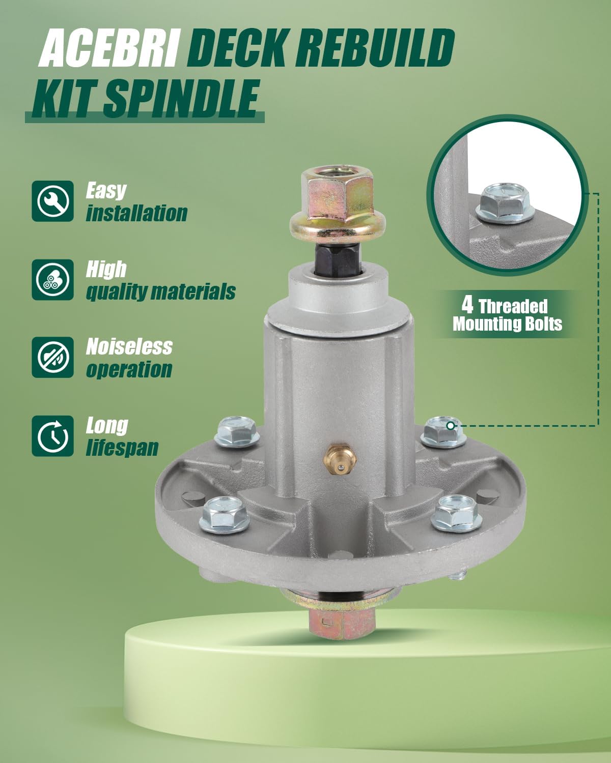 Deck Rebuild Kit 54 inch for John Deere 190C D170 E180 G110 LA150 LA175 Mower Deck Parts GY20592 GY20867 GY21099 Spindles GX21380 Blades GX21395 Belt GY20110 GY20629 GY22082 Pulley