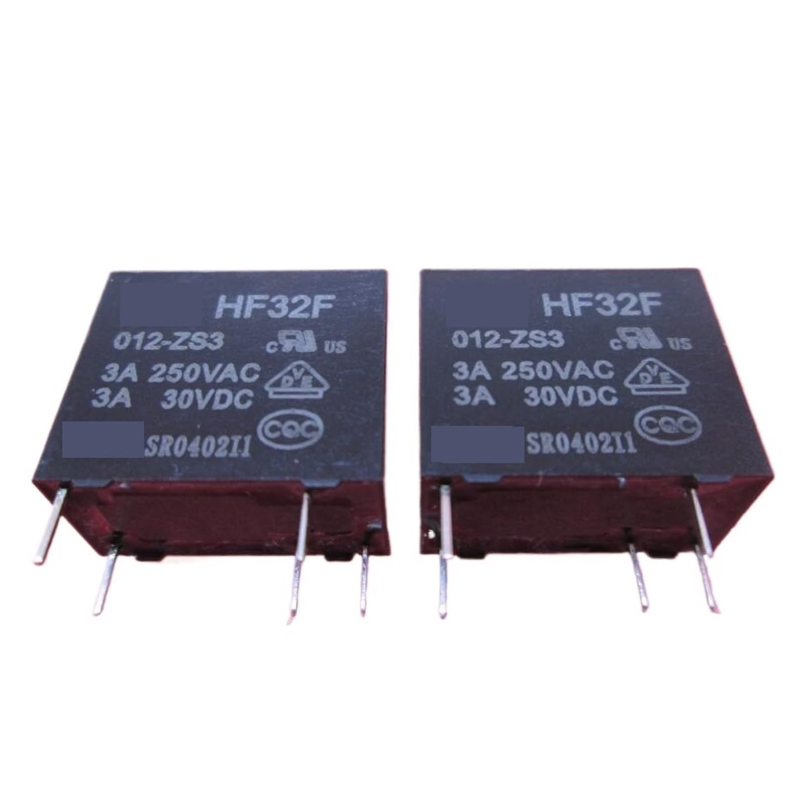 Relais 12VDC HF32F commutation stable 3A pour circuit imprimé PCB
