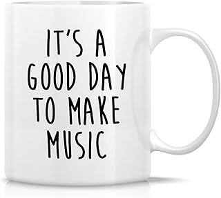 Retreez Ceramic Mug - Make Music - 11 Oz Coffee Cup for Music Lovers - Birthday, Holidays Gift