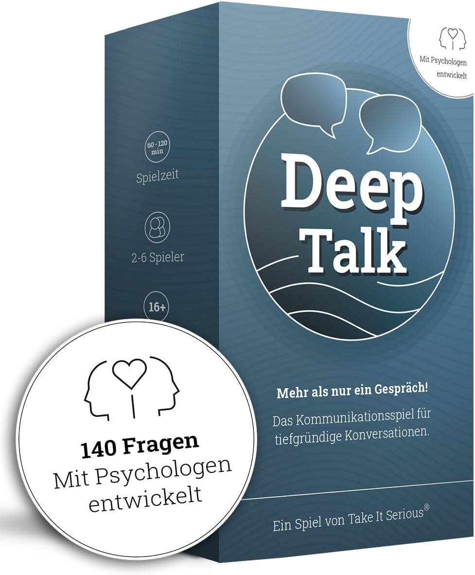 Deep Talk - Conversation Game for Deep Conversations | Communication Game for Friends & Family | Party Game | Conversation Cards | Self-Reflection | Developed with Psychologists