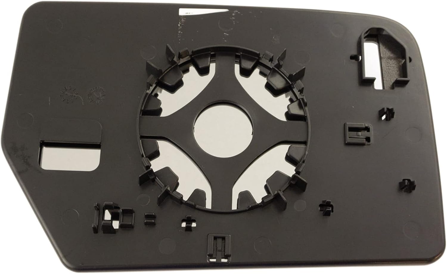 TRQ Driver Side Mirror Glass with Backing Plate Compatible with 2007-2014 Ford Expedition Left LH Snap On Replacement 7L1Z17K707E