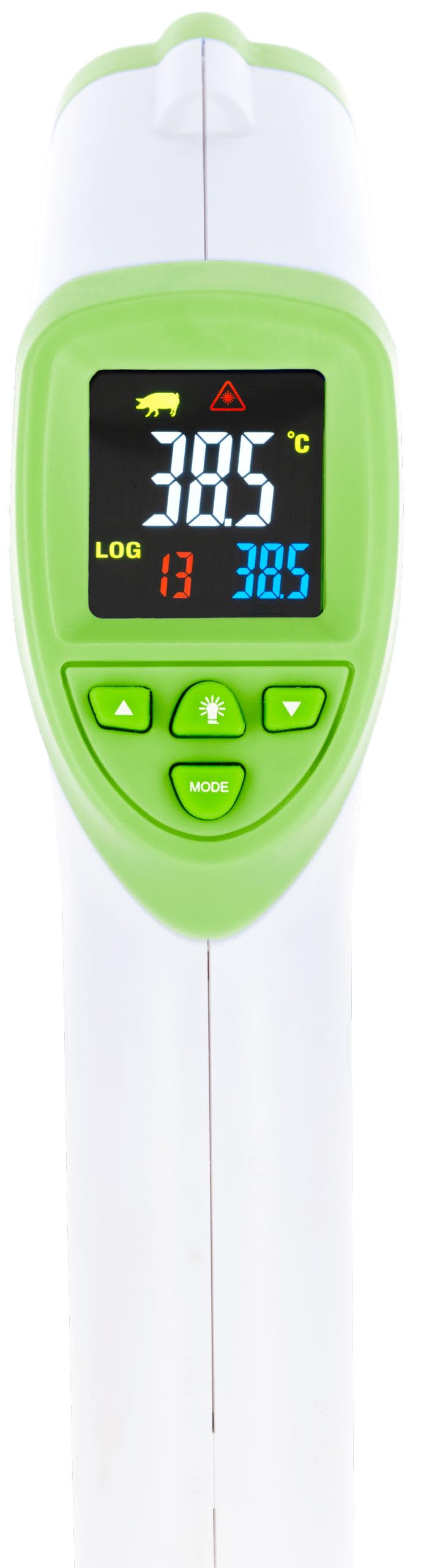 Kerbl Infrarot-Thermometer, Digital-Thermometer, 142g, 3 Modi für Mensch, Tier und Objekte, berührungslos, ideal für Reihenmessungen