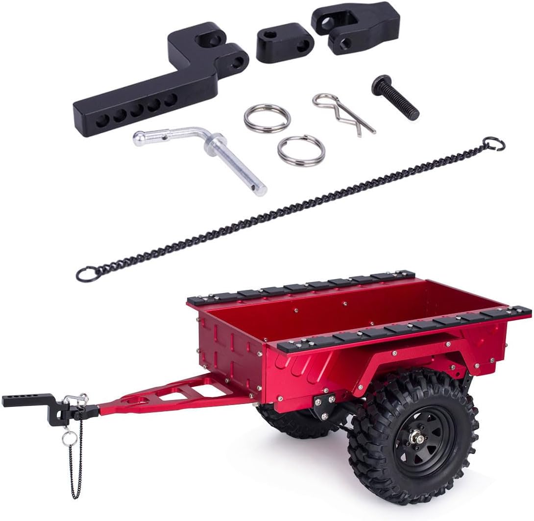 RC Tow Hook,Metal Trailer Chain Tow Hook for 1/10 RC Crawler Axial SCX10 90046 TRX4 TRX6 Redcat RC4WD D90 CC01 Rescue Simulation Accessories