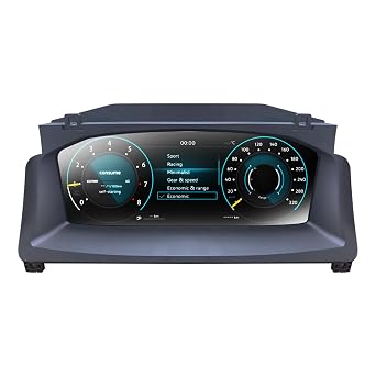 Digital Dash, Automotive Replacement Instrument Panel Gauges, Speedometer Instrument Cluster Replacement for VW T6 2016-2020 Years, Digital Cluster Instrument Speedometer - 12.3 inch