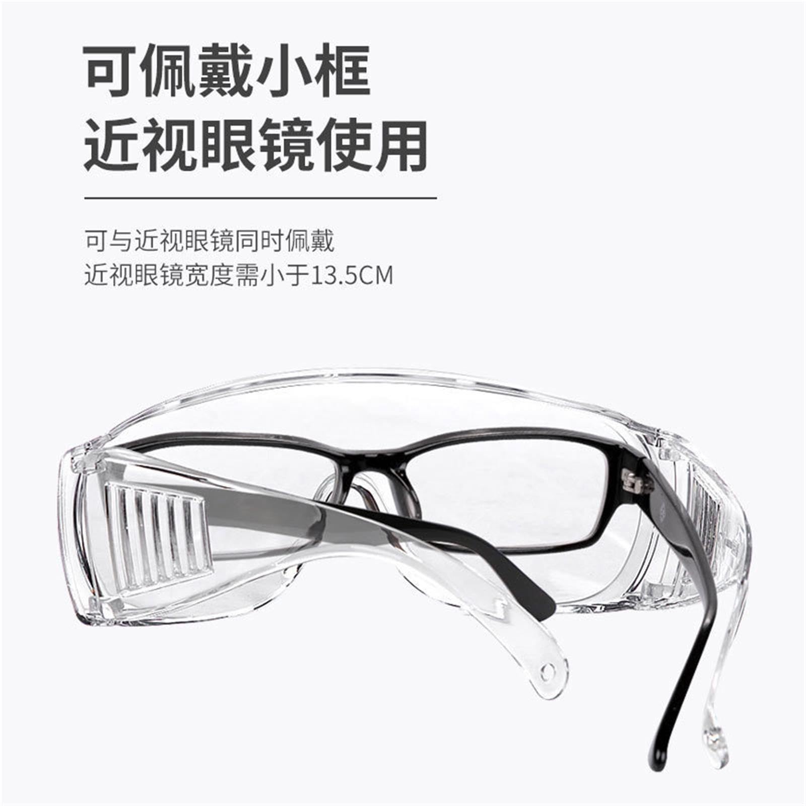 10 Lunettes De Protection En Plastique Anti-éclaboussures Pour Les Yeux