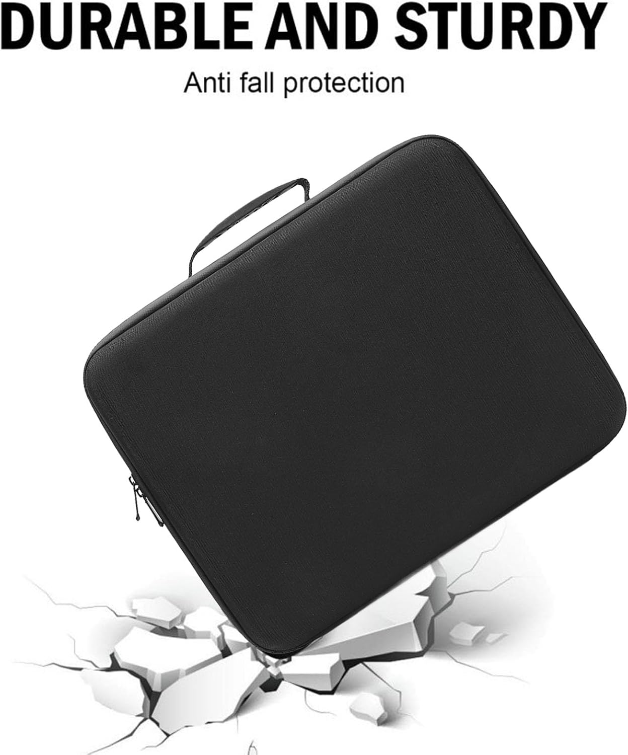 Satellite Carrying Bag Satellite Travel Bag Hard Shell Double Layer Shock Absorption Foam Portable Carrying Case for Cable Power Supply for Mini