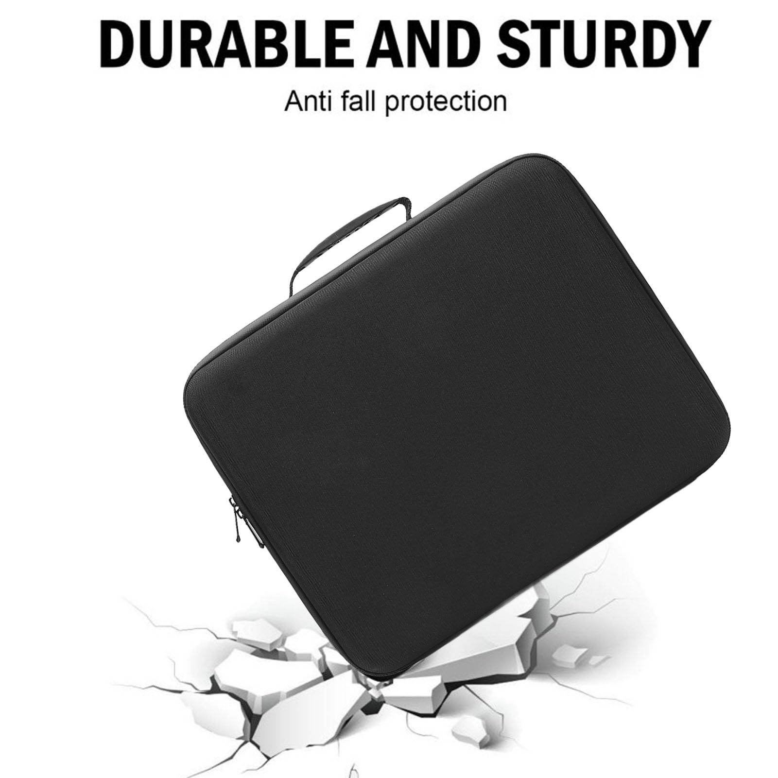 Eujgoov Mini Bolsa de Viaje, Transporte Satelital, Bolsa de Almacenamiento Protectora con Bandejas de Espuma para Platos y Accesorios, Transporte de Transportista Satelital