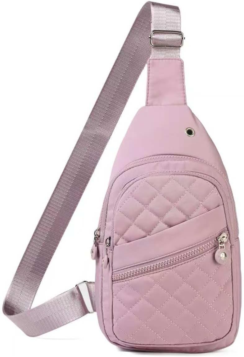 Crossbody Small Sling Backpack Sling Bag for Women, Chest Bag Daypack Crossbody for Travel Sport Running Hiking Purple - Image 2