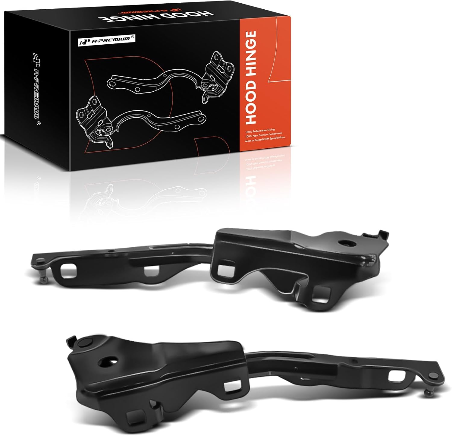 A-Premium Driver and Passenger Hood Hinges Compatible with Chrysler 200 2015 2016 2017 Sedan, Set of 2 Front Left and Right Side Hood Hinges