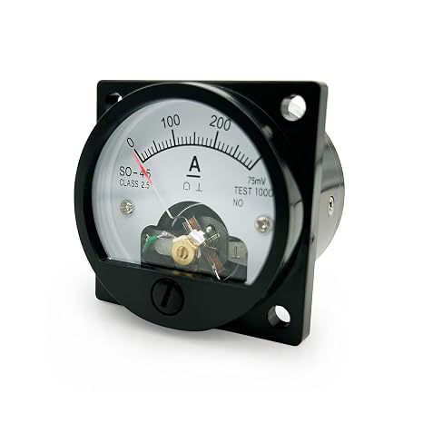 Analog Dial Panel Meter Voltmeter Gauge Current Measuring Ammeter SO-45 AC 10A