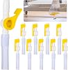 Pack of 10 Catheter Valves Comfort Flow Catheter Valve Urine Drain Catheter Valve Easy to Use Lever Tap Catheter Bag Valve with Smooth Edges and Hose