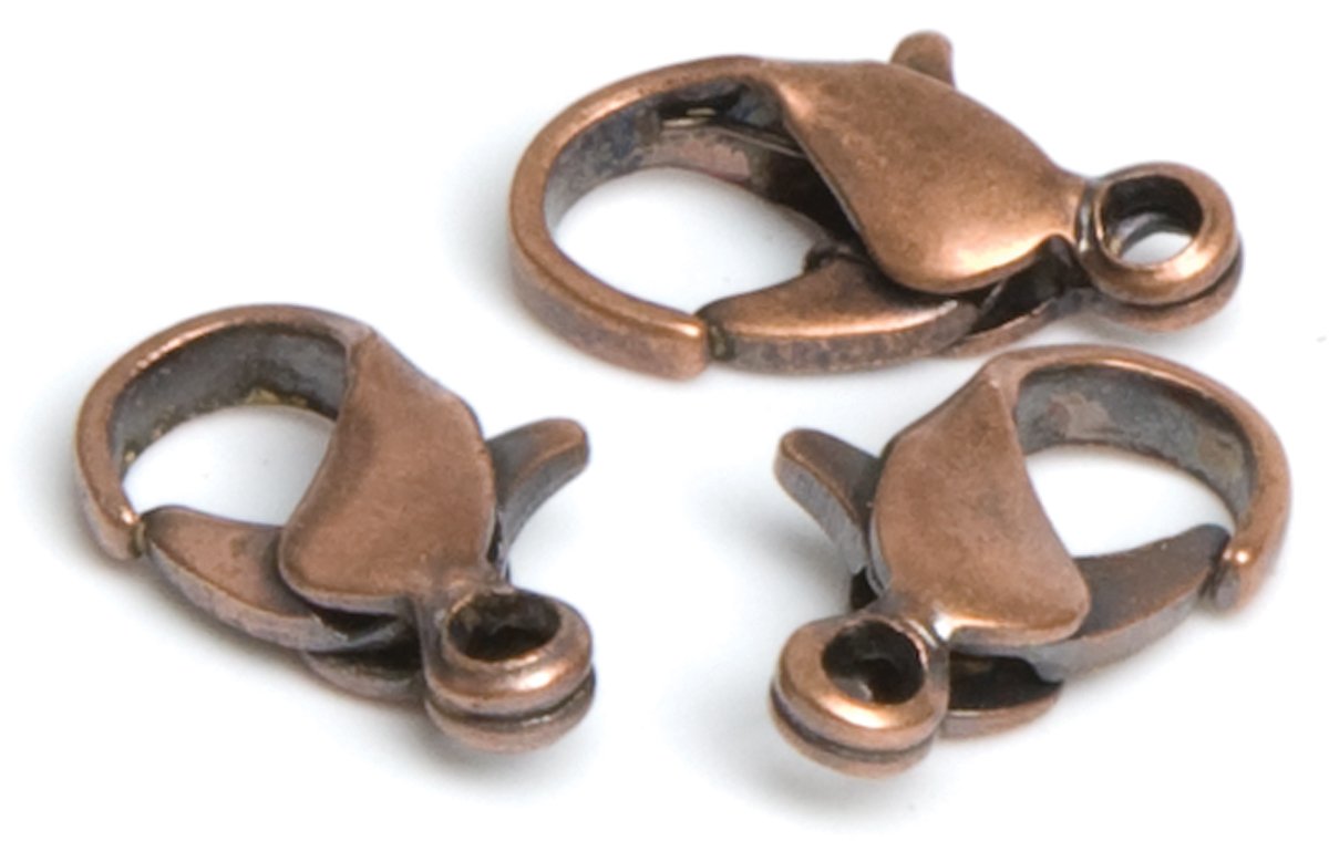 Cousin Jewelry Basics 7 by 9mm Lobster Claw, Copper, 24-Piece
