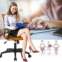 Vista 4 de BestOffice Silla de oficina ergonómica Silla giratoria de escritorio con respaldo medio Respaldo transpirable y soporte lumbar Altura