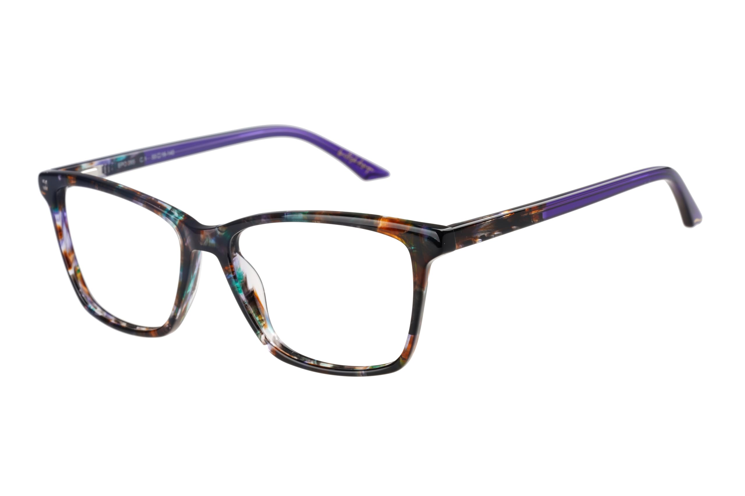 Episode Brille mit Sehstärke für Damen optional mit Sonnenbrillentönung oder Blaulichtfilter, Katzenauge, gefertigt aus Acetat (inklusive Brillenetui)