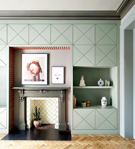 Miniatura 350 de Dimoon 236''x17.7'' White Thicken Peel and Stick Wallpaper Contact Paper Modern Self Adhesive Wall Paper Removable Renter Friendly Textured Solid