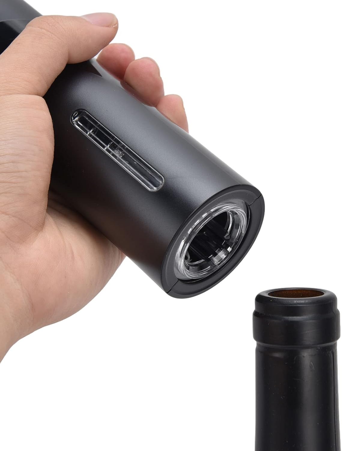 Tyenaza Electric Wine Opener, Cordless Electric Wine Bottle Opener Kit with Base, Pourer, Foil Cutter, Vacuum Stopper and Wine Stopper for Wine Lovers