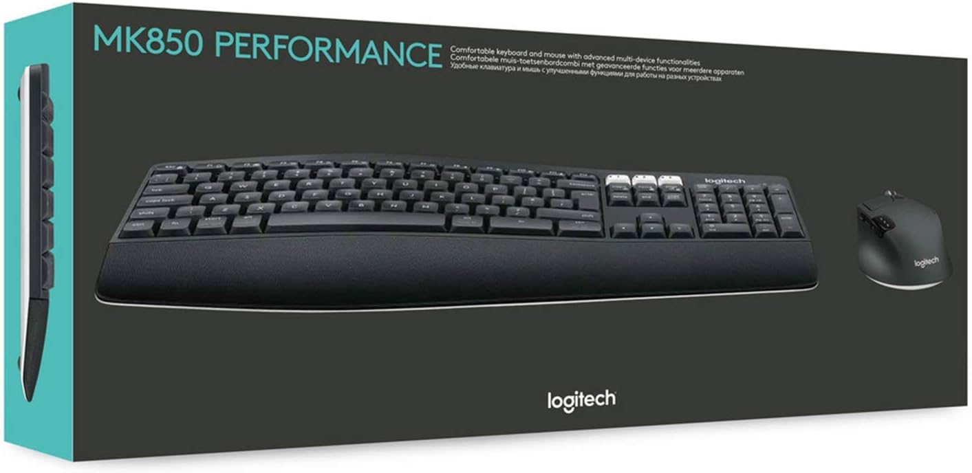 logitech MK850 Performance Wireless Keyboard and Mouse Combo(Renewed)