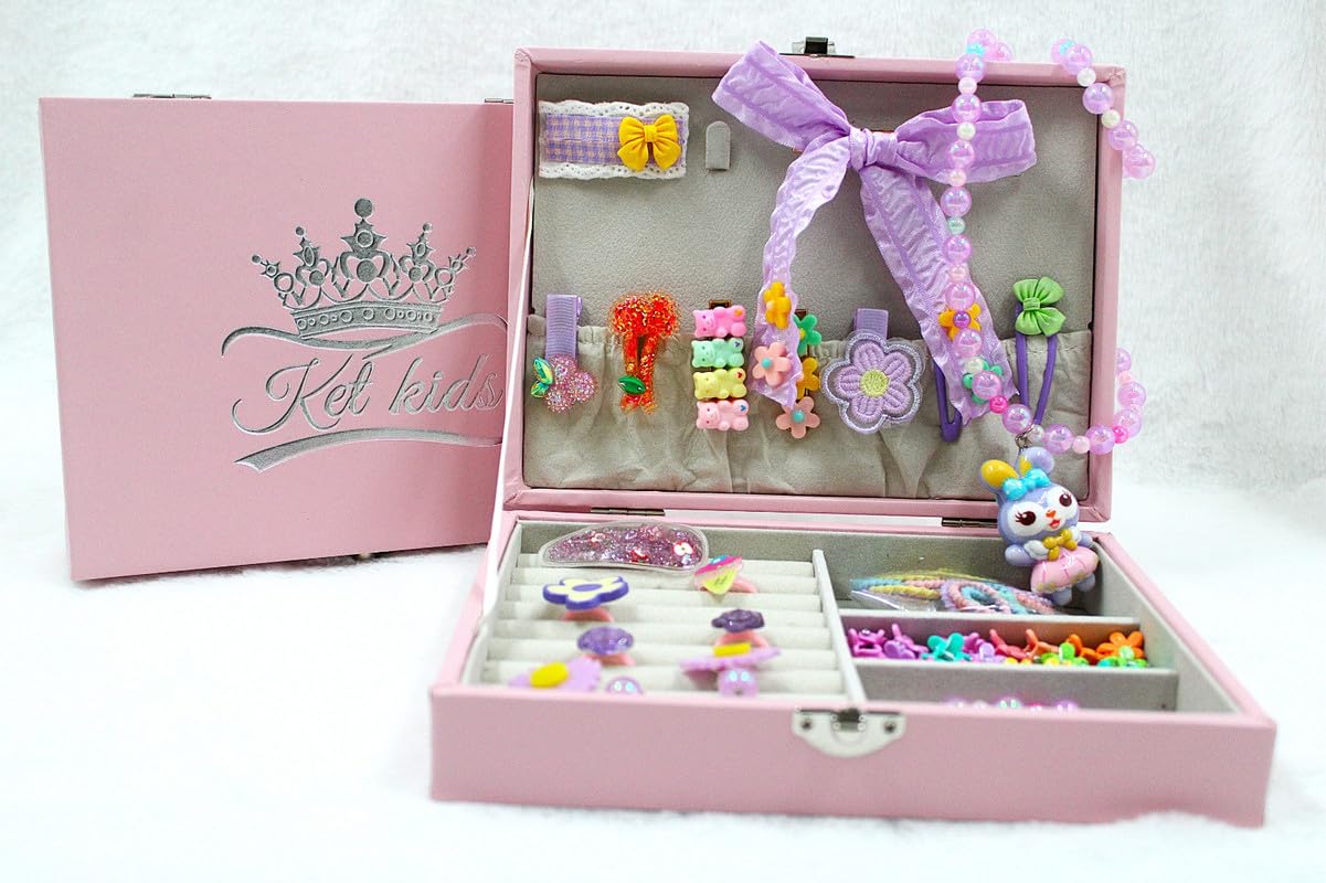 Ket Kids™ Princess Lavender Accessory Gift Box – 30+ Hair