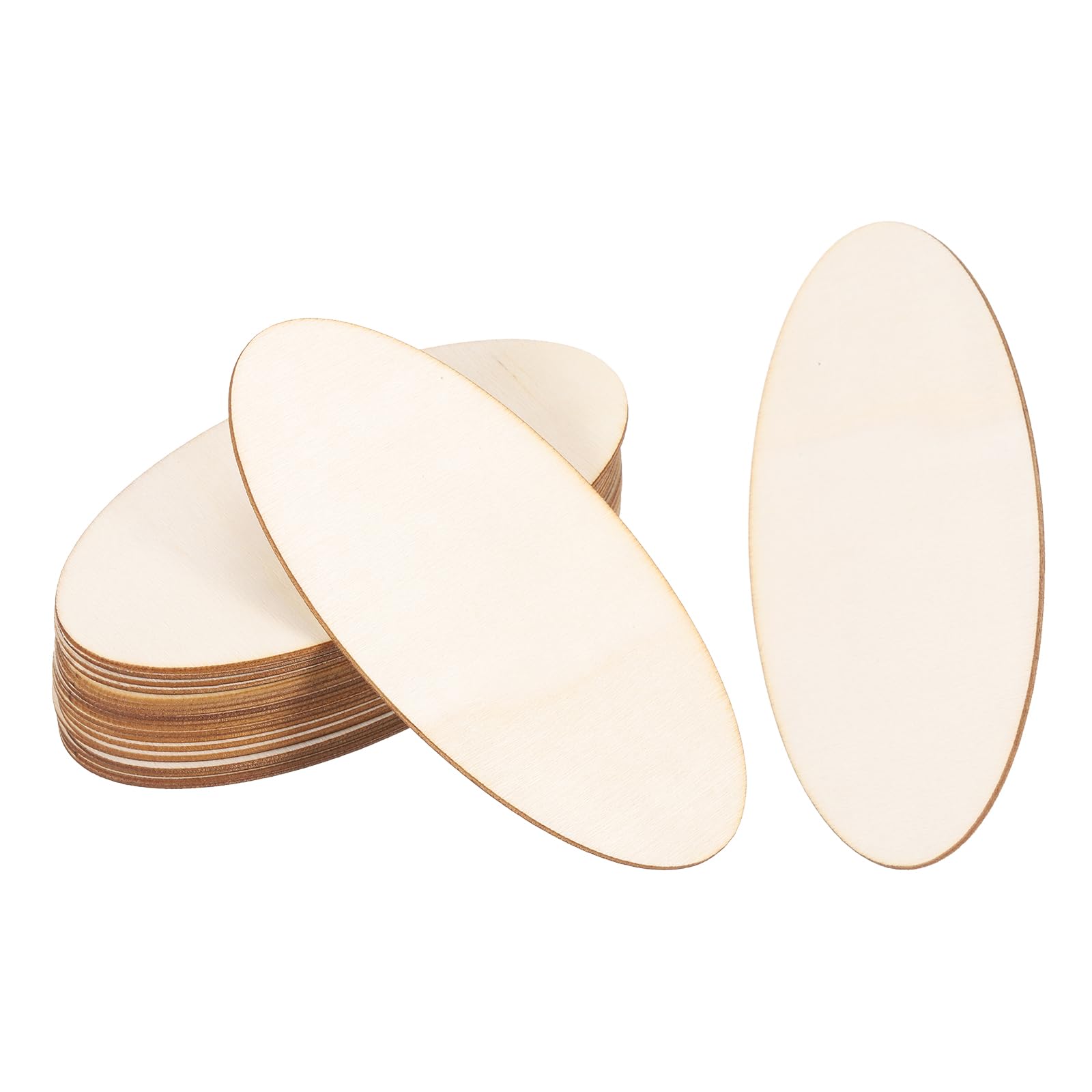 PATIKIL 120x60mm Wood Pieces