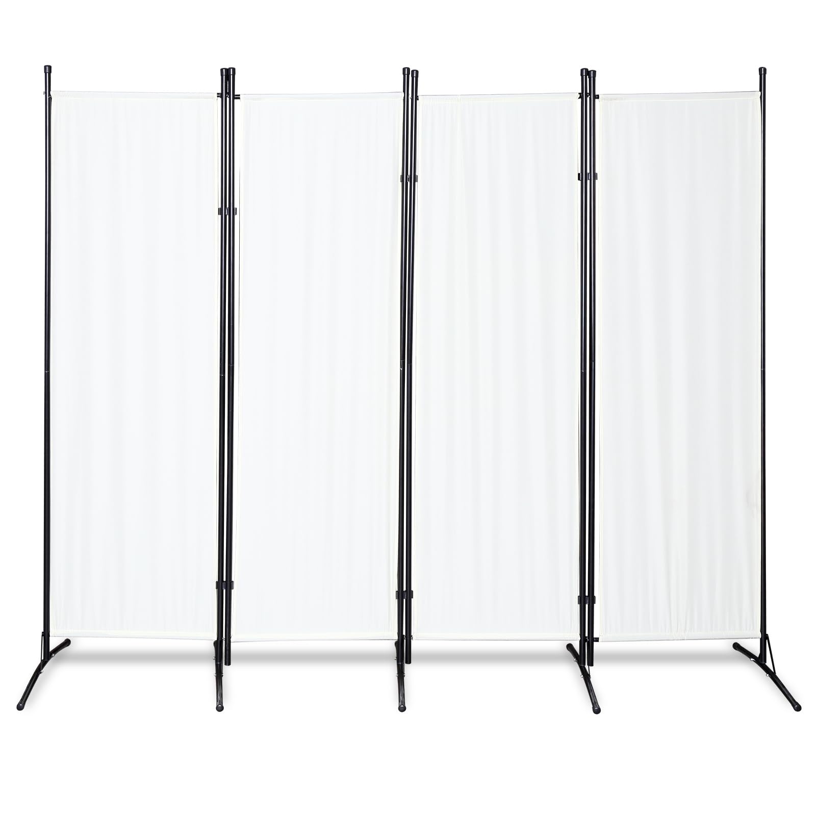 Paravent séparateur de pièce - 180 x 180 cm - Blanc