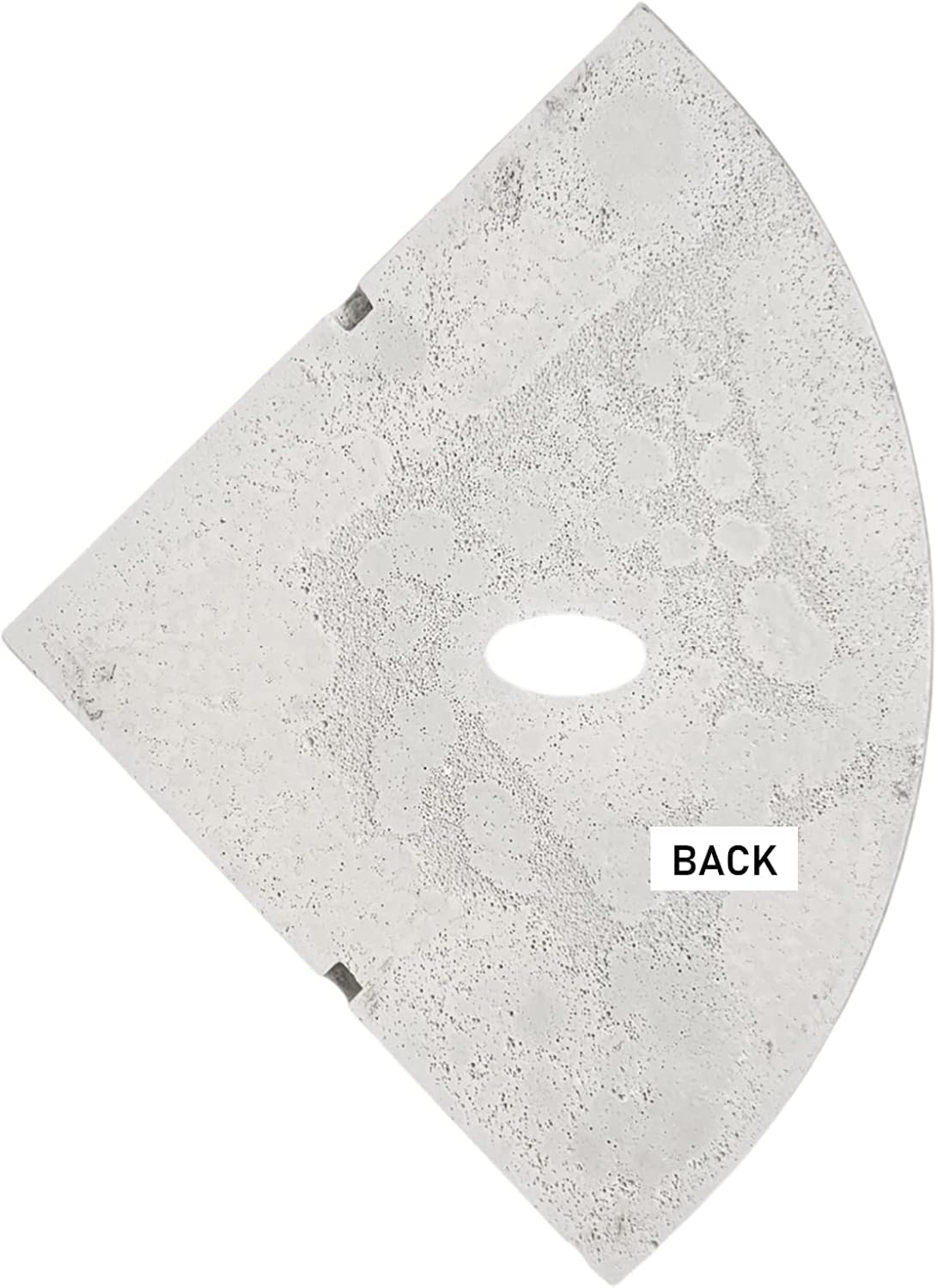 Tenedos Resin Decor 8 Inches Corner Shower Shelf – White Flatback 9x9 Wall Mounted Bathroom Tile Storage Accessory for Soap, Shampoo & Essentials, Durable Resin