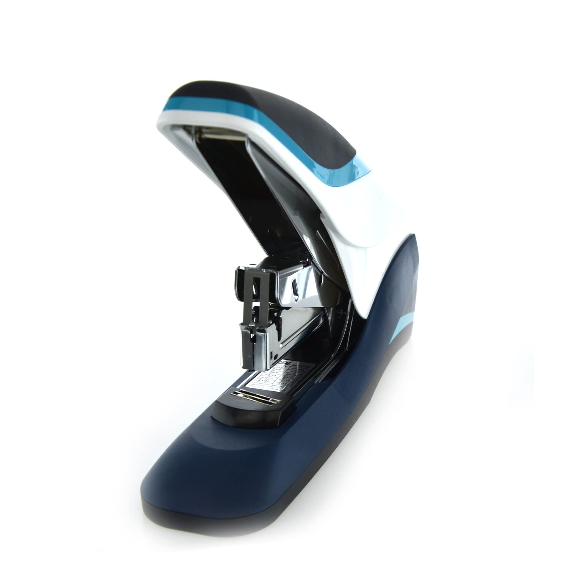 Grapadora de Gruesos LIGHT FORCE con Cuerpo Metálico - Ergonómica y de Gran Capacidad - Grapa Hasta 110 Hojas, 60% Menos Esfuerzo - Calidad SDI - Grapado Cerrado - by Office Box