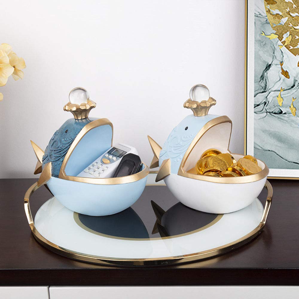 Creativo, Pesce Grosso, Miniatura di Statuetta, Decorazione della casa, Statua, Scultura Animale, Arredamento Soggiorno, Decorativo, Desktop, Scatola di immagazzinaggio, 2