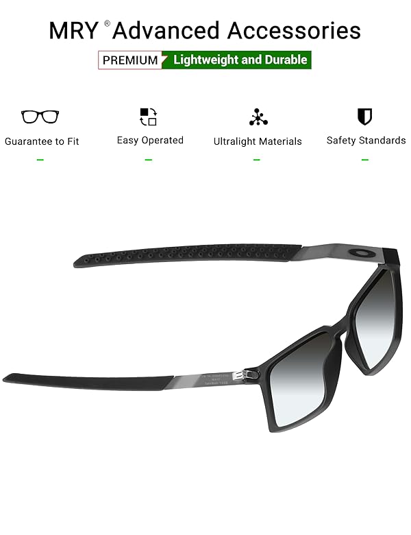 Mryok Replacement Earsocks for Oakley Exchange/Exchange R/Exchange Sun Sunglass - Black by Mryok - Image 3