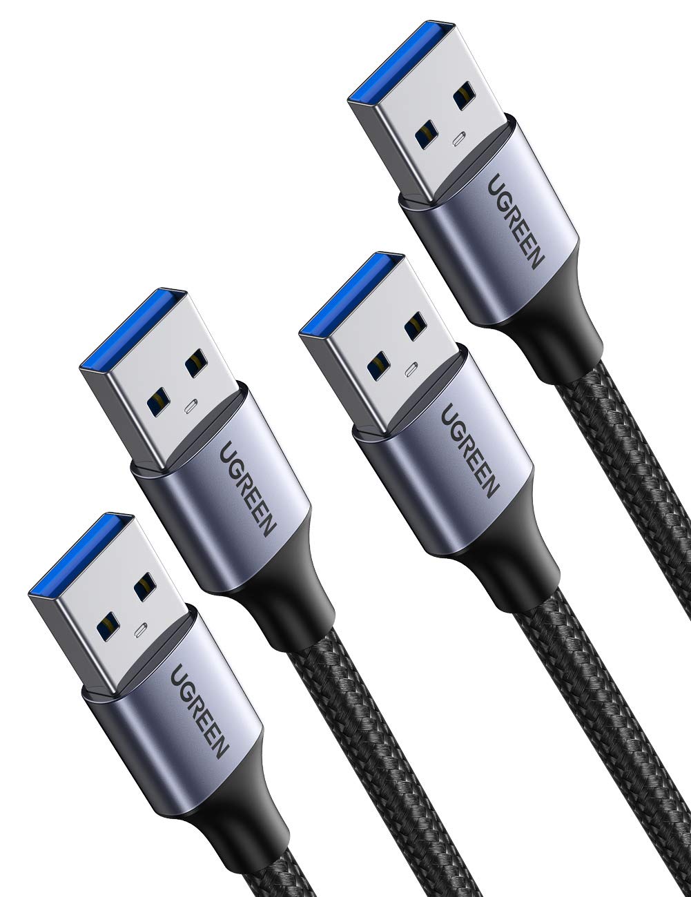 Amazon.com: UGREEN USB to USB Cable 2 Pack USB 3.0 A to A Male Cable ...