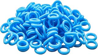 120Pcs Clear Rubber O-Ring Keyboard, O-Rings Keycaps, Switch Dampeners Keycap, for Cherry MX Key Switch Keyboards Dampers,Blue