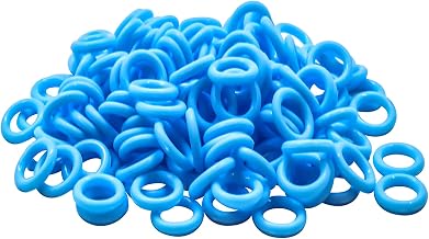 120Pcs Clear Rubber O-Ring Keyboard, O-Rings Keycaps, Switch Dampeners Keycap, for Cherry MX Key Switch Keyboards Dampers,Blue