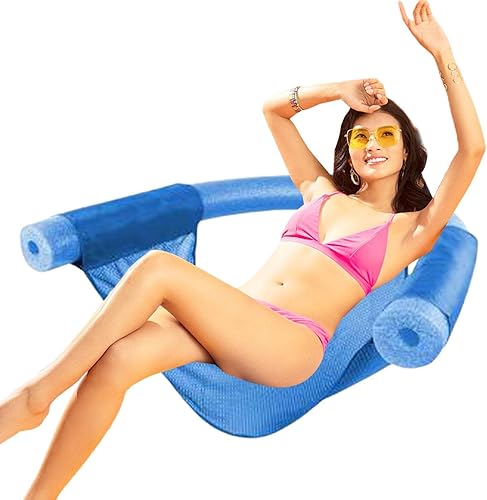 Flotadores de piscina  Silla flotante inflable para piscina, flotador con portavasos y respaldo, tumbona flotante para silla de agua, flotadores de