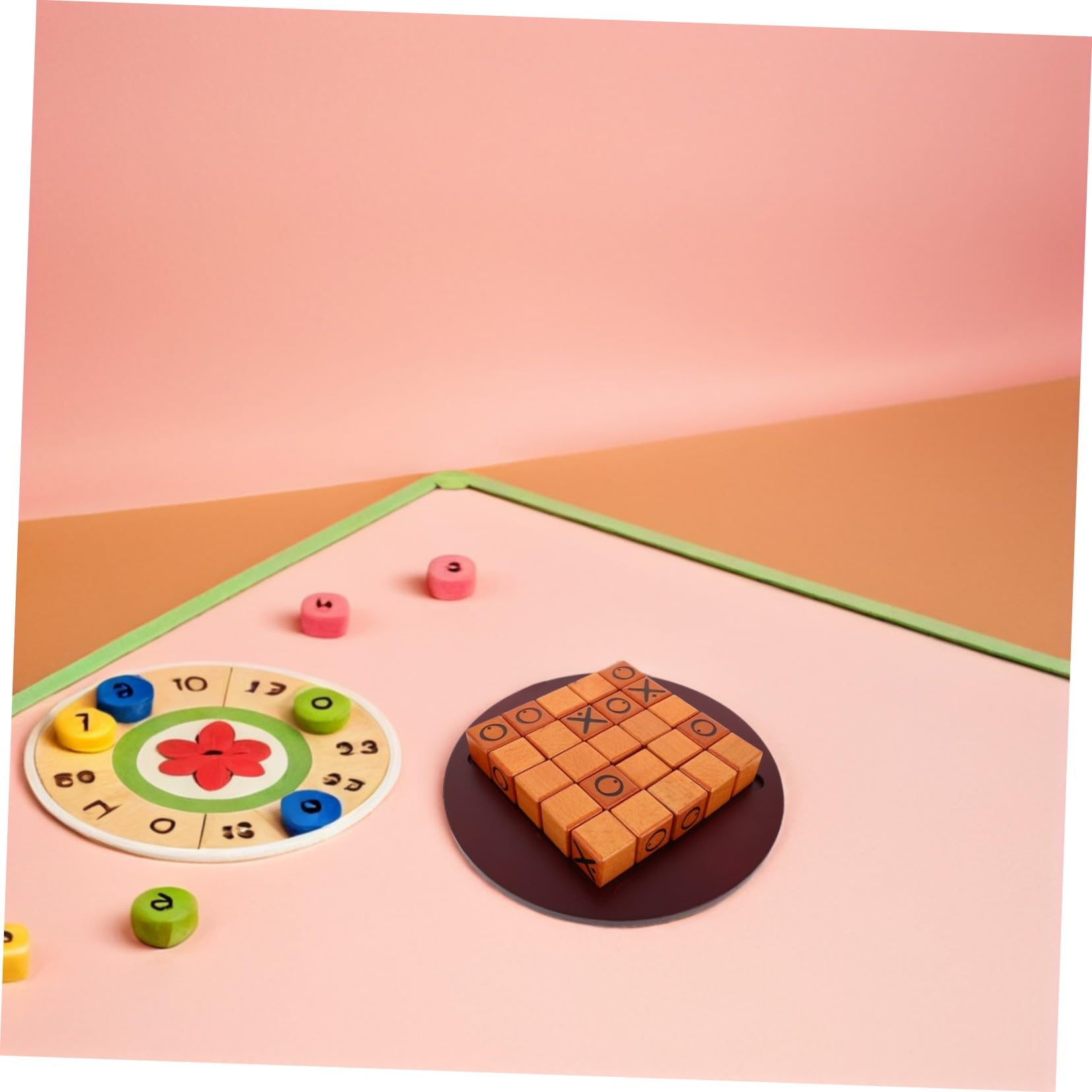 ibasenice Jeu de Stratégie Bois avec Bœuf à Pousser Jeu Échecs de Société pour Garçon Fille et Famille pour Jouer Maison ou Extérieur