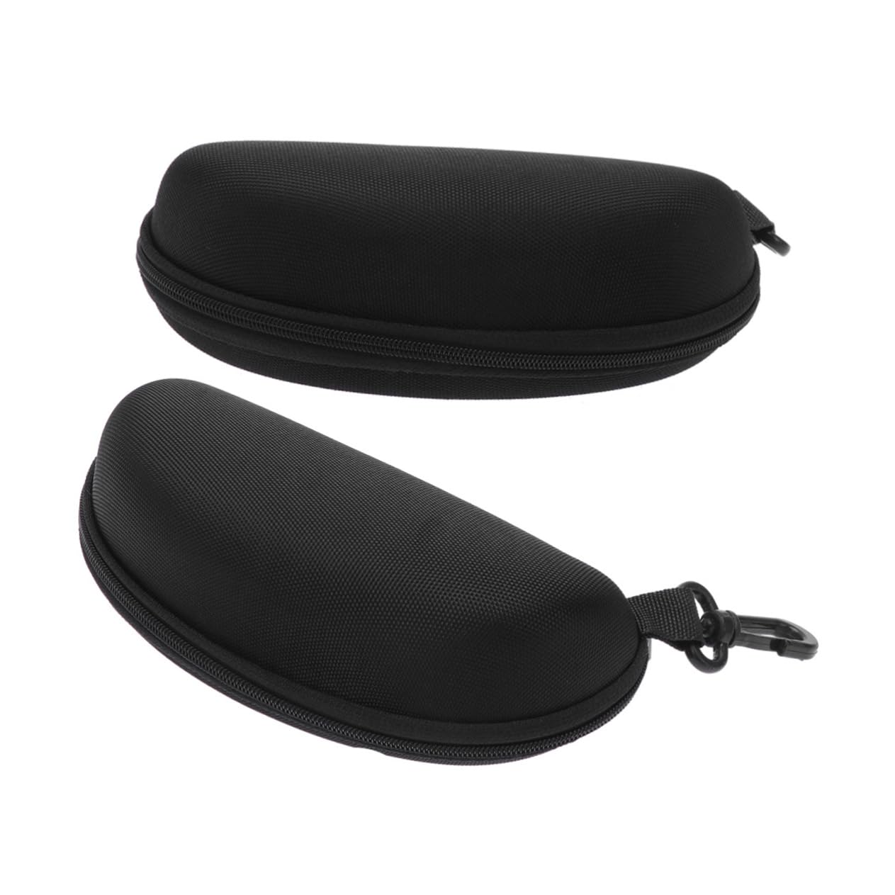 GALPADA 2pcs Universal Eva Glasses Case Zippers Anti-pressure Sunglasses Box for Outdoor Sports Portable Eyeglasses Case for Adults Boys and Girls Scratch Bend Proof Black Hook