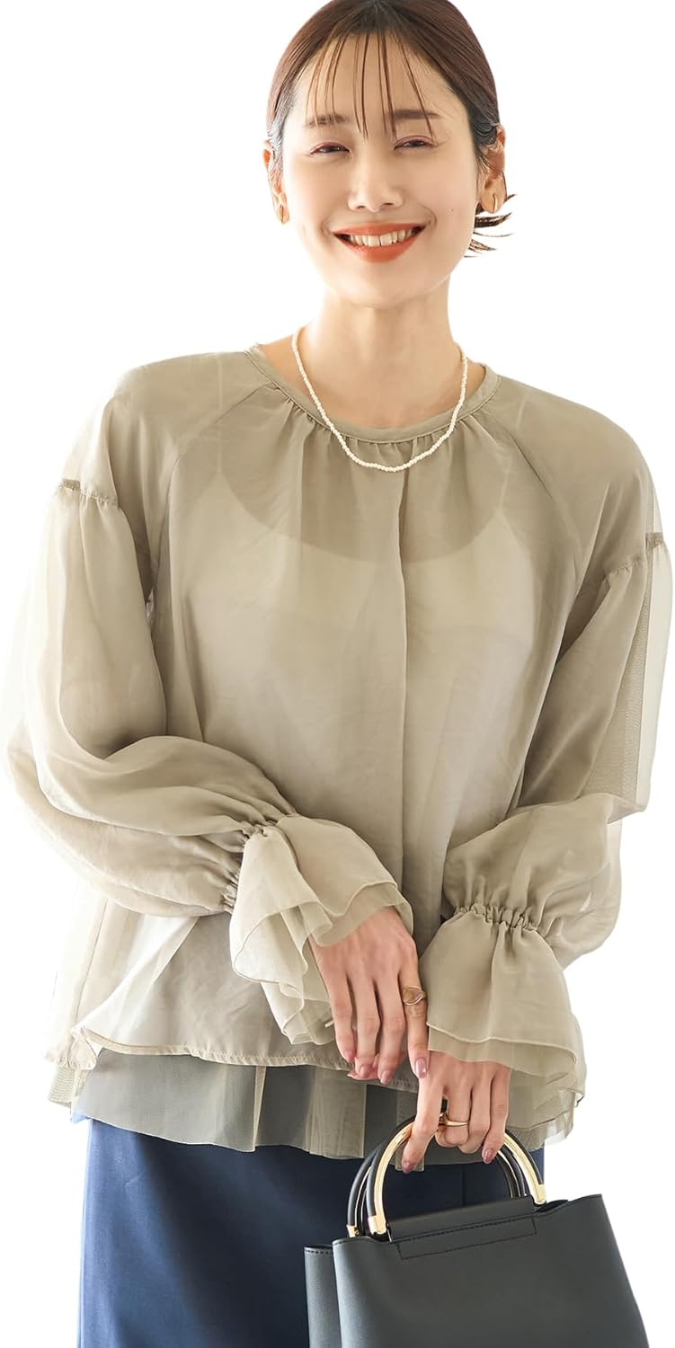 新品✨2025＜川上桃子さんコラボ＞ 衿付きブラウス カデュネ ベージュ