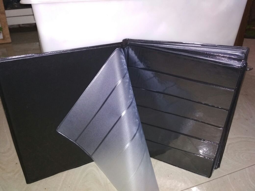 ihc 1000 stamps stamp album with 10 page and 20 leafs and hard cover (black)- Multi color