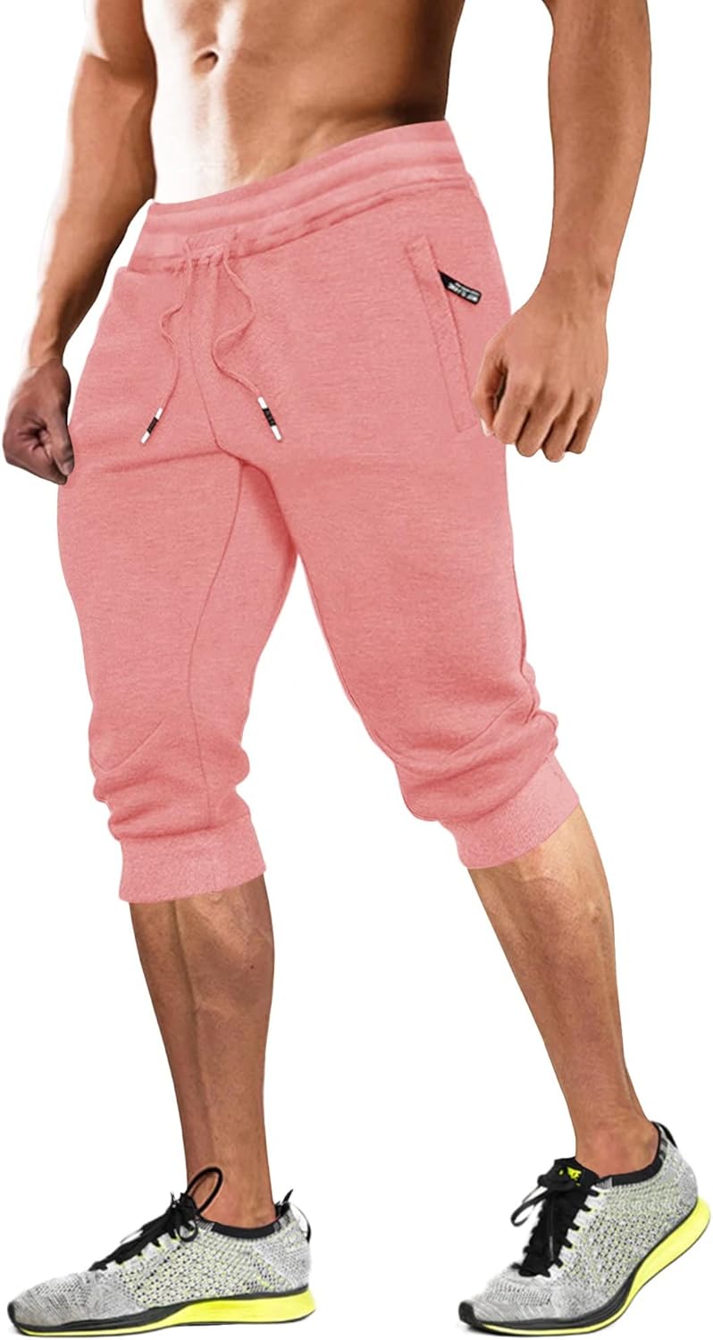 MAGCOMSEN Mens 34 Joggers Capri Pants with Zipper Kenya Ubuy - Main Image