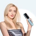 Orynthis Silkcomb Cordless Hair Straightening Brush | Naturally Straight, Shiny & Frizz-Free Look | 3 Heat Settings, Ceramic Bristles, Portable & Rechargeable Straightener Comb (Sky Blue) gallery image